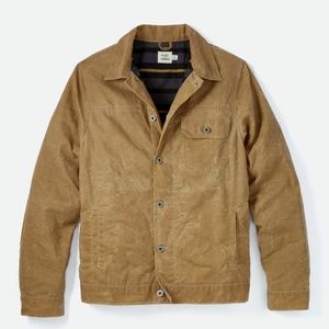 Flannel-Lined Waxed Trucker Jacket